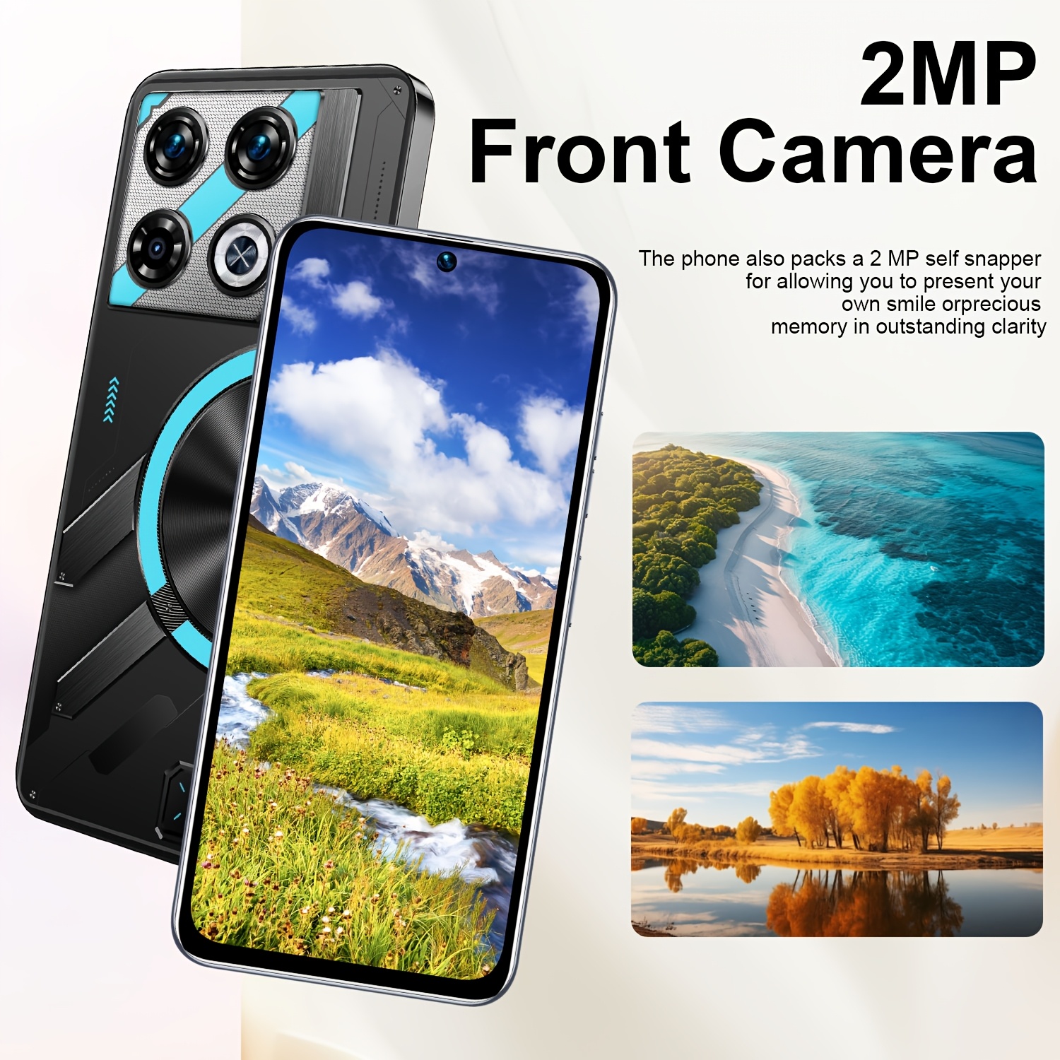 Нов Android смартфон 2026 - 2GB+16GB, 2MP+5MP камера, GPS, Android 8.1, 6.56" голям HD дисплей, батерия с дълъг живот - Image 5