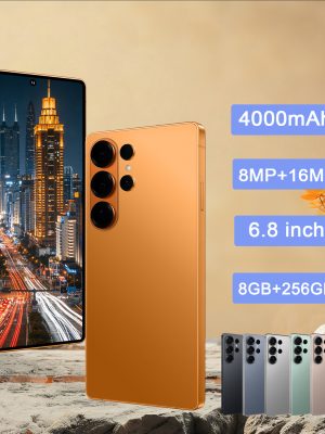 Професионален 5G мини смартфон – 6.8″ дисплей, 8GB RAM + 256GB памет, Android 12, стилус E-Pen, 16MP камера, 4000mAh, двойна SIM
