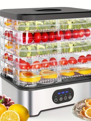 Дехидратор за храна 5 нива 400W – сушилня за плодове, месо и зеленчуци с таймер