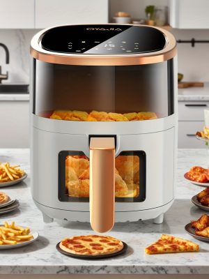 Фритюрник без Мазнина 4L/5L – Идеален за Хрупкави Закуски, Семейни Вечери и Домашни Барбекюта