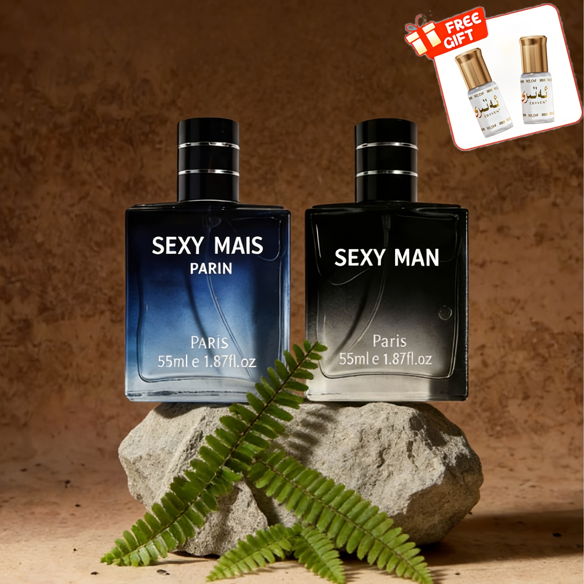 Мъжка тоалетна вода 1.87 fl.oz x2 | Свеж аква и дървесен характер, луксозен аромат на достъпна цена
