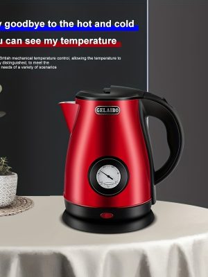 Електрическа Кана GELAIBO 1.8L – Бързо Кипене, Защита от Прегряване, Дисплей за Температура в Реално Време