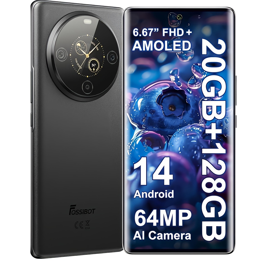 FOSSiBOT S3 Pro Mobile 2025 - Android 14, 6.67" AMOLED + 1.09" допълнителен дисплей, 20GB RAM, 128GB/1TB памет, 64MP AI камера, 5000mAh батерия - Image 3