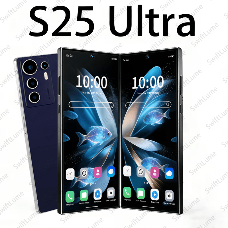 Android 2026 смартфон S25 UITRA - 6.8" HD дисплей, двойни HD камери, 6GB RAM + 64GB памет, стилус, калъф и слушалки, бързо зареждане - Image 8