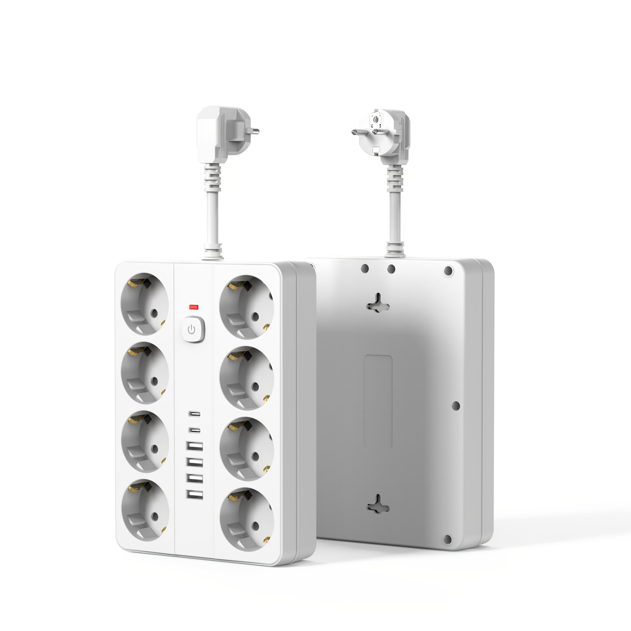 Удължител с 8 гнезда и 6 USB/USB‑C порта – за офис, дом, училище и учене - Image 3