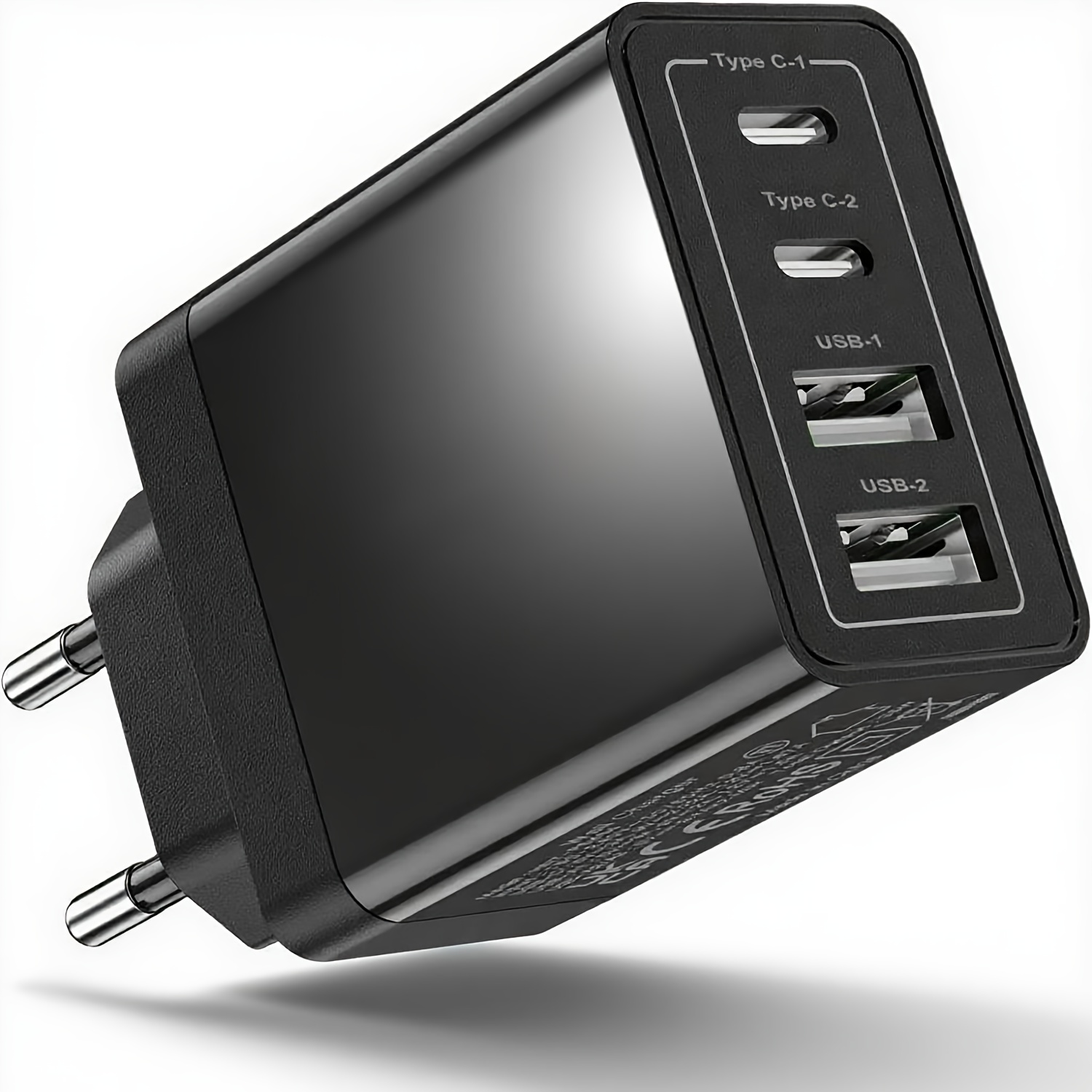 Универсален 4‑портов заряден адаптер – USB A+C, компактен дизайн, подходящ за телефони и таблети - Image 7