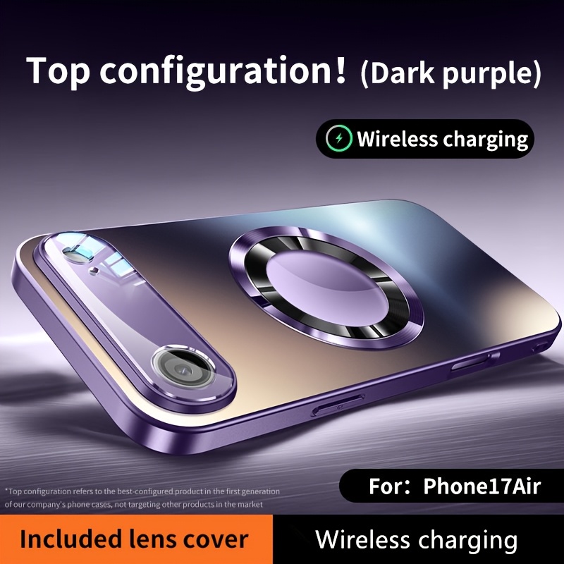Матов Калъф за iPhone 11-17 Pro Max/Air – Титаниев Металик, Защита на Камерата, Безжично Зареждане - Image 30