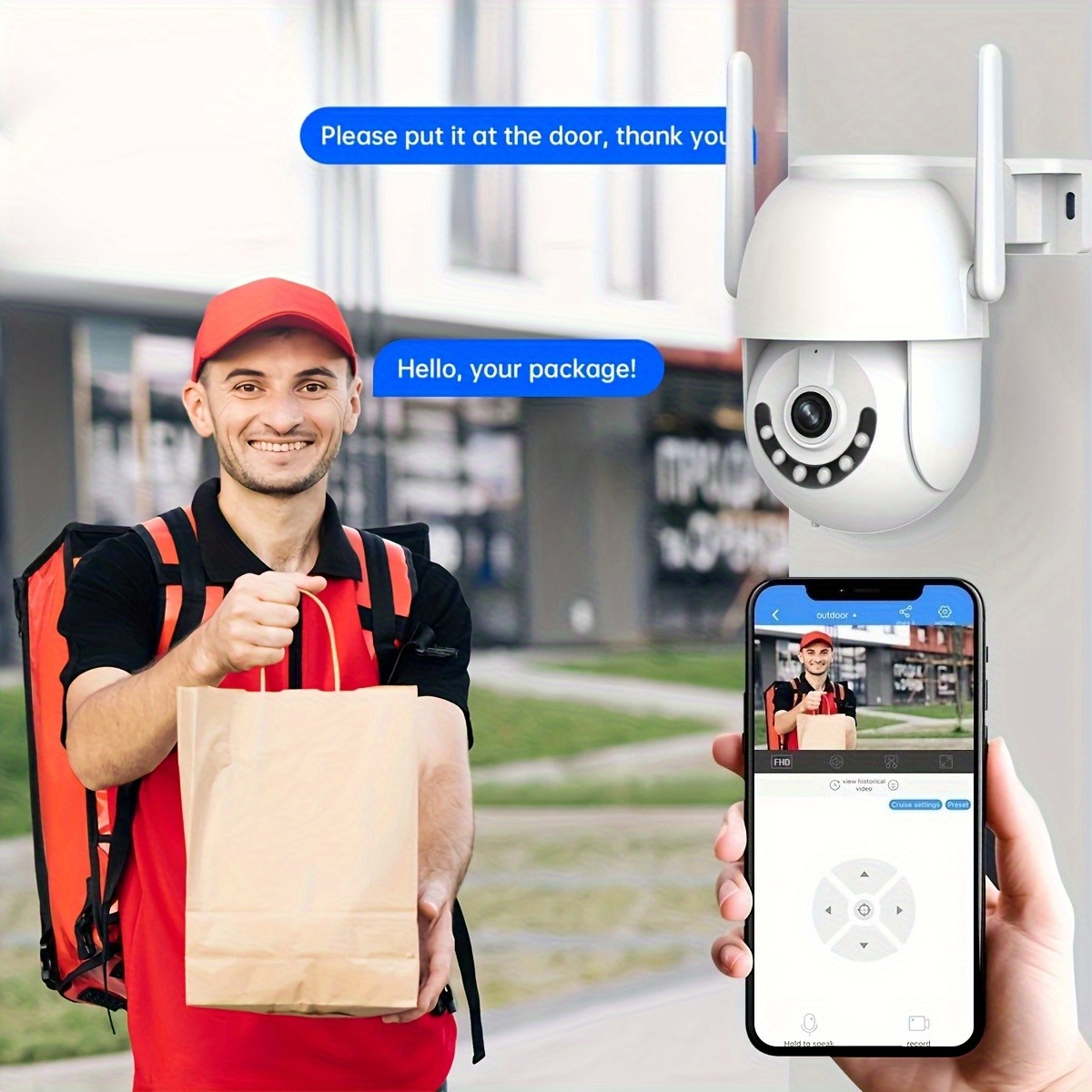 WiFi Камера JOOAN - Детекция на Движение, Автоматично Проследяване, Гласови Известия, Без Интернет Възпроизвеждане - Image 8