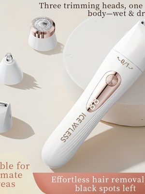 GENAI електрическа самобръсначка с 3 плаващи глави – USB акумулаторен тример с LED дисплей