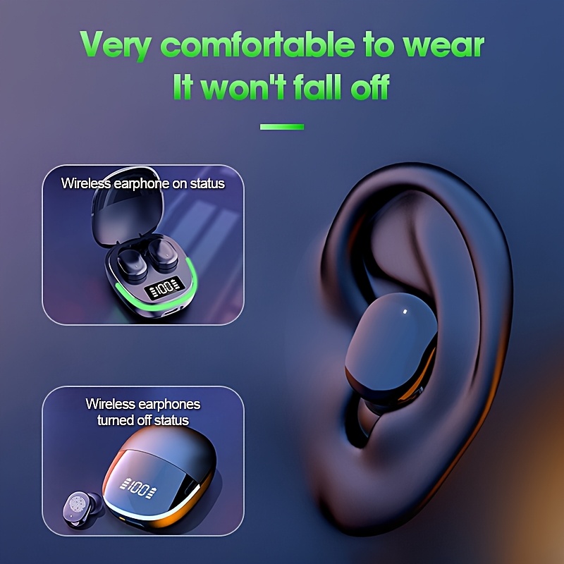 Безжични Bluetooth Слушалки 5.0 – Шумопотискане, LED Дисплей и HiFi Звук - Image 9