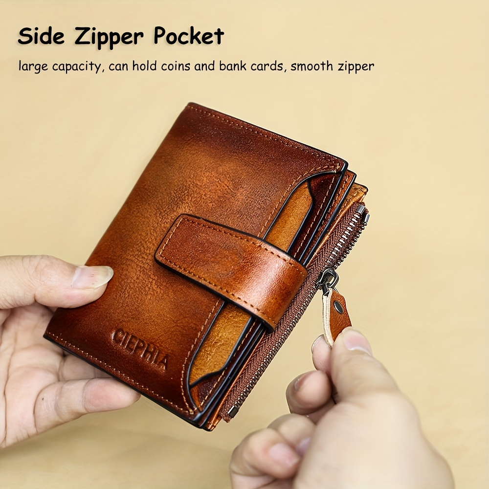 CIEPHIA мъжки портфейл от естествена кожа – RFID защита и голям капацитет - Image 2