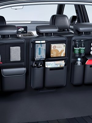 Премиум Органайзер за Багажник SUV – Сгъваема Кутия PU Кожа, Множество Отделения