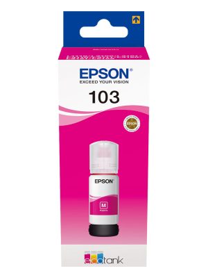Epson 103 EcoTank Magenta | Оригинално Мастило 7,500 стр. | 65 мл | За Epson L3150, L3151, L3156, L3110, L3111, L1110