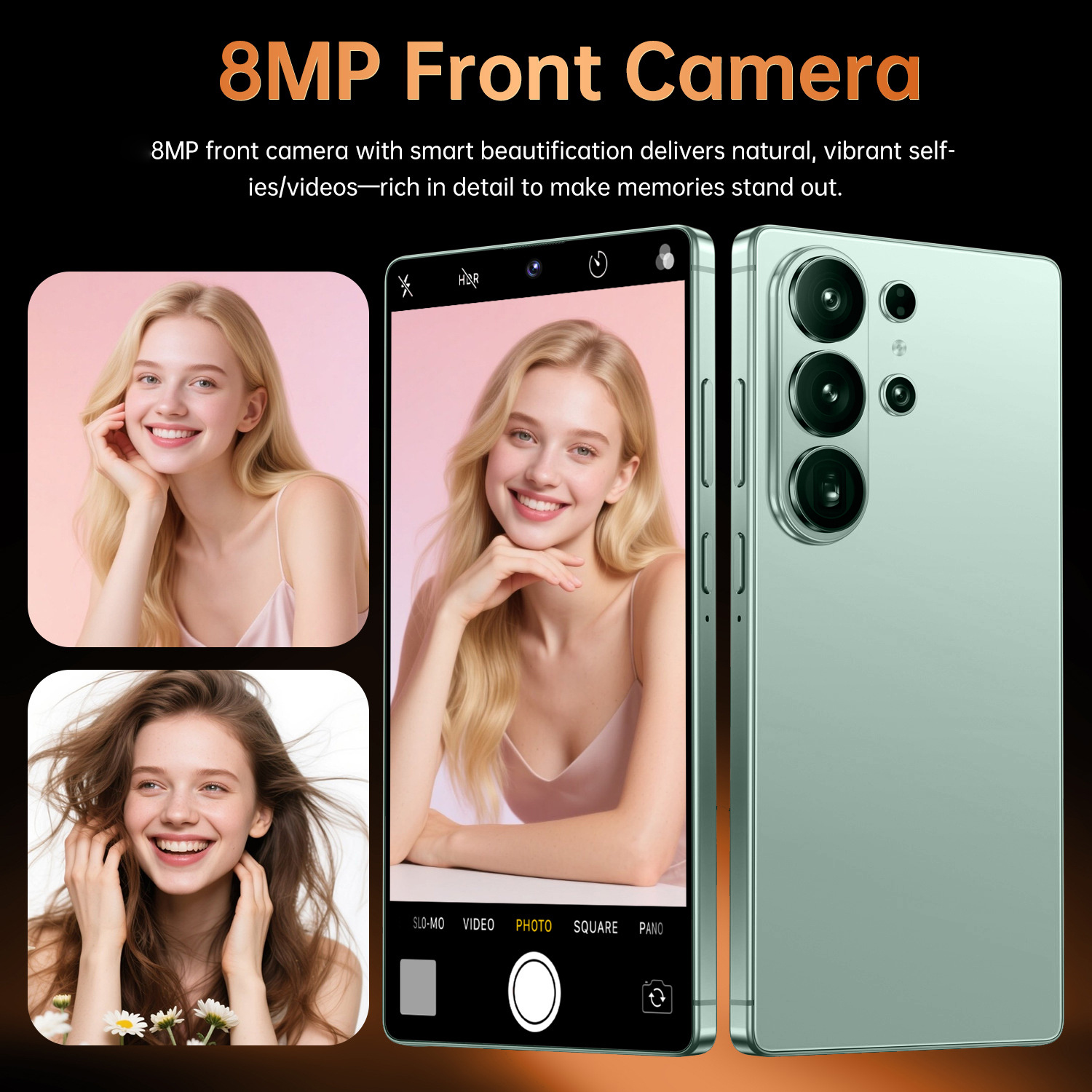Професионален 5G мини смартфон - 6.8" дисплей, 8GB RAM + 256GB памет, Android 12, стилус E-Pen, 16MP камера, 4000mAh, двойна SIM - Image 9