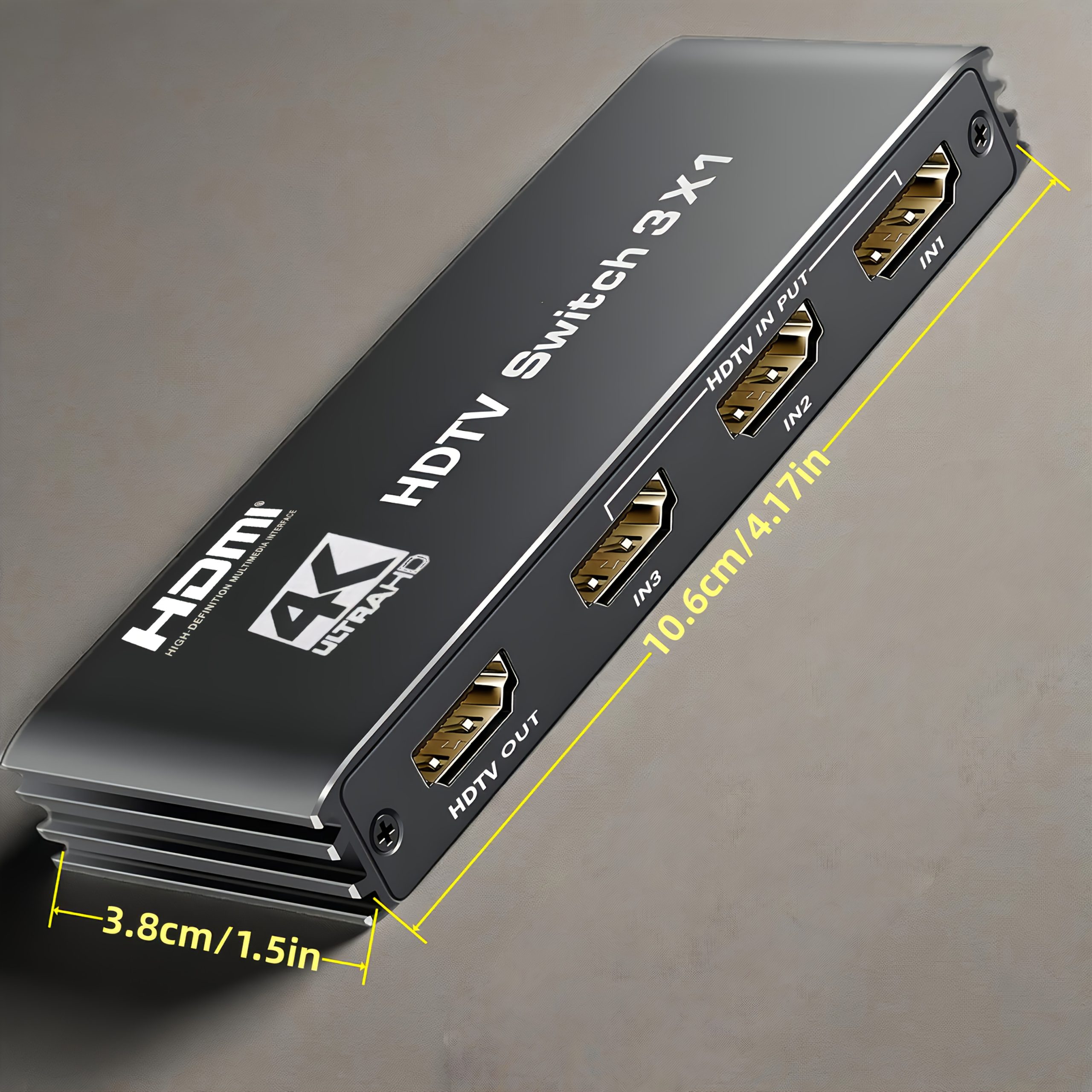 4K HDMI 2.1 превключвател 3‑в‑1 – VRR/ALLM/HDR10/Dolby Vision, дистанционно управление - Image 2