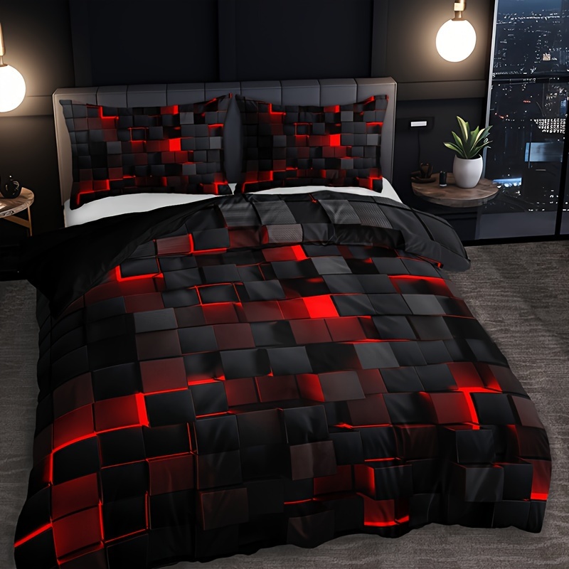 Комплект спално бельо KTABEDDING 3 части – кариран дигитален принт - Image 4