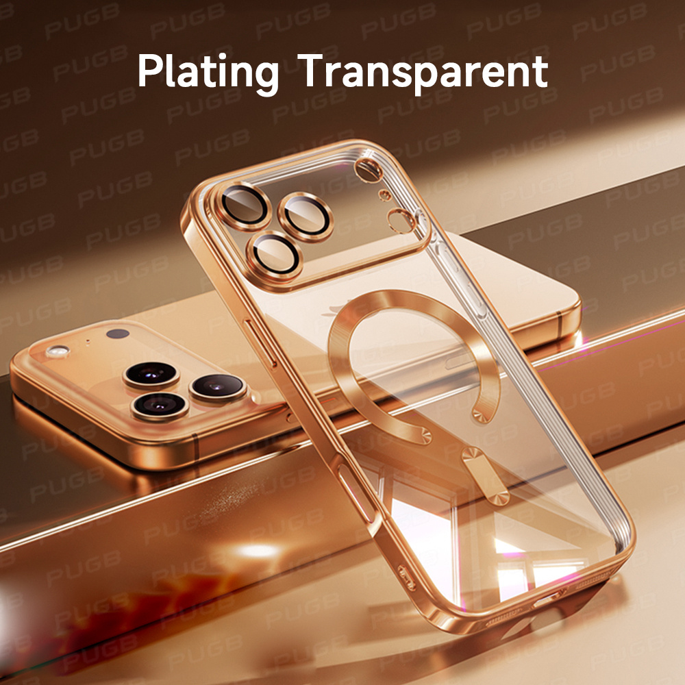 Прозрачен магнитен калъф за iPhone 11-17 Pro Max Air Plus – Защита на обектива, мек и здрав - Image 4