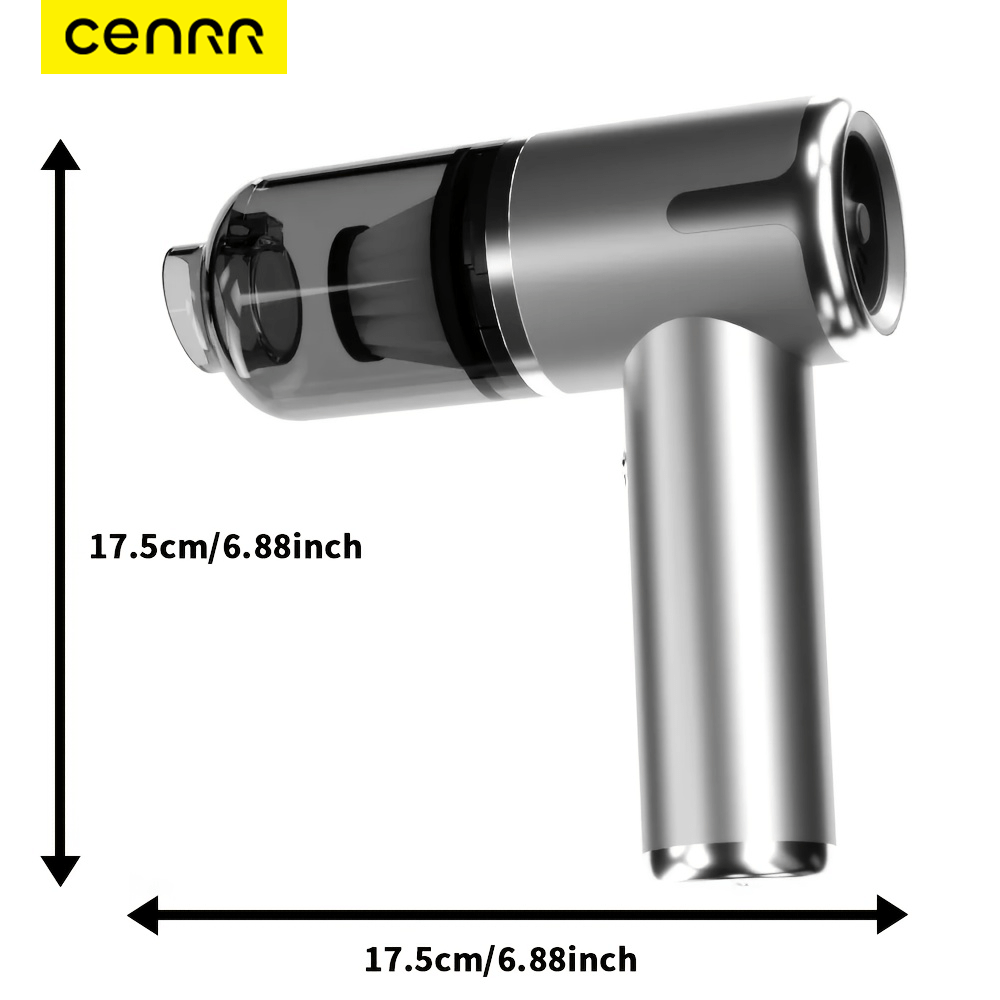 Прахосмукачка за кола CENRR - 13000Pa мощност с 80W мотор и компактен дизайн - Image 7