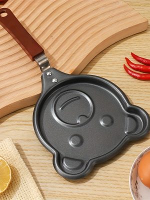 Мини Тиган „Очарователна закуска“ – Незалепващ с Мечешки Десен, 13.97 см, Ръчно Почистване