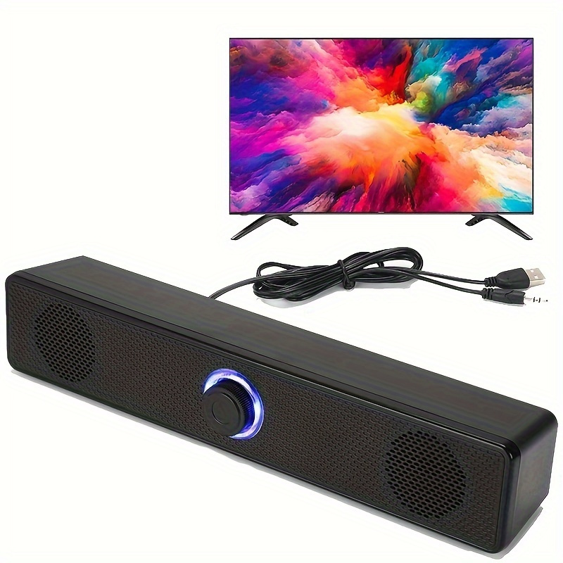Дълга лентова говорителна система – USB компютърни колонки с мощен бас и Sound Blaster ефект - Image 5