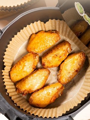 Хартиени подложки за air fryer 50/100 бр – незалепващи пергаментни форми