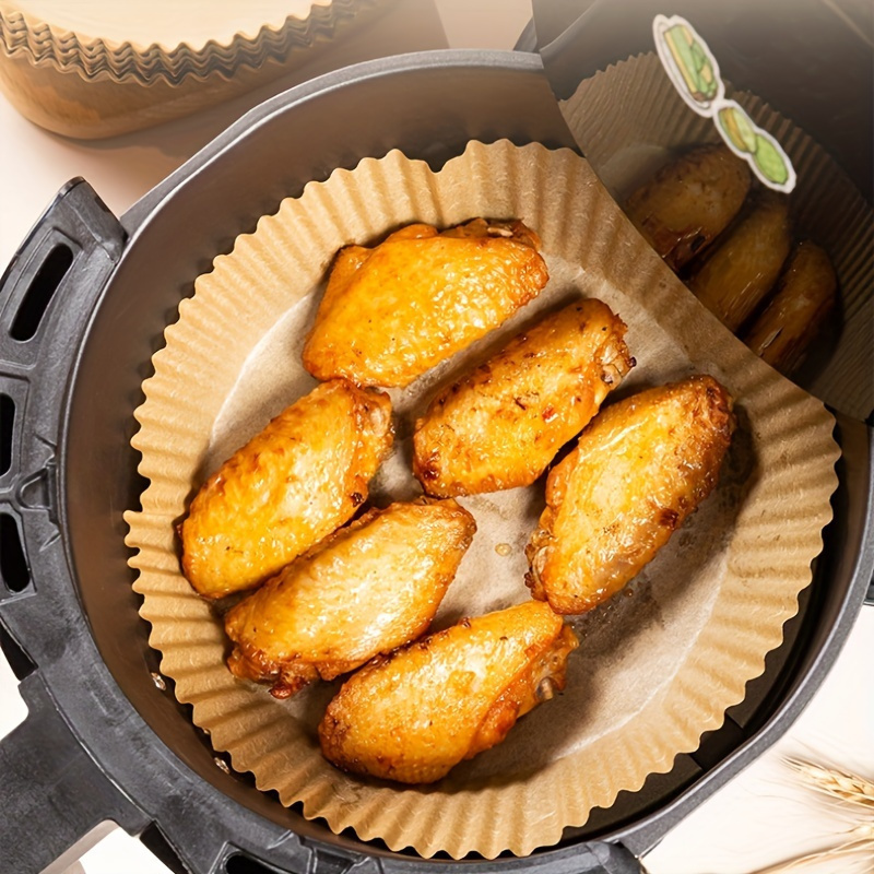 Хартиени подложки за air fryer 50/100 бр - незалепващи пергаментни форми