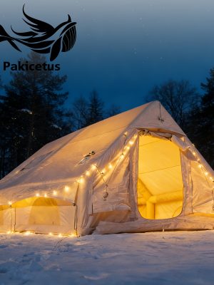 Луксозна семейна палатка PAKICETUS – За 4-6 души, лесна за монтаж, подходяща за туризъм и фестивали
