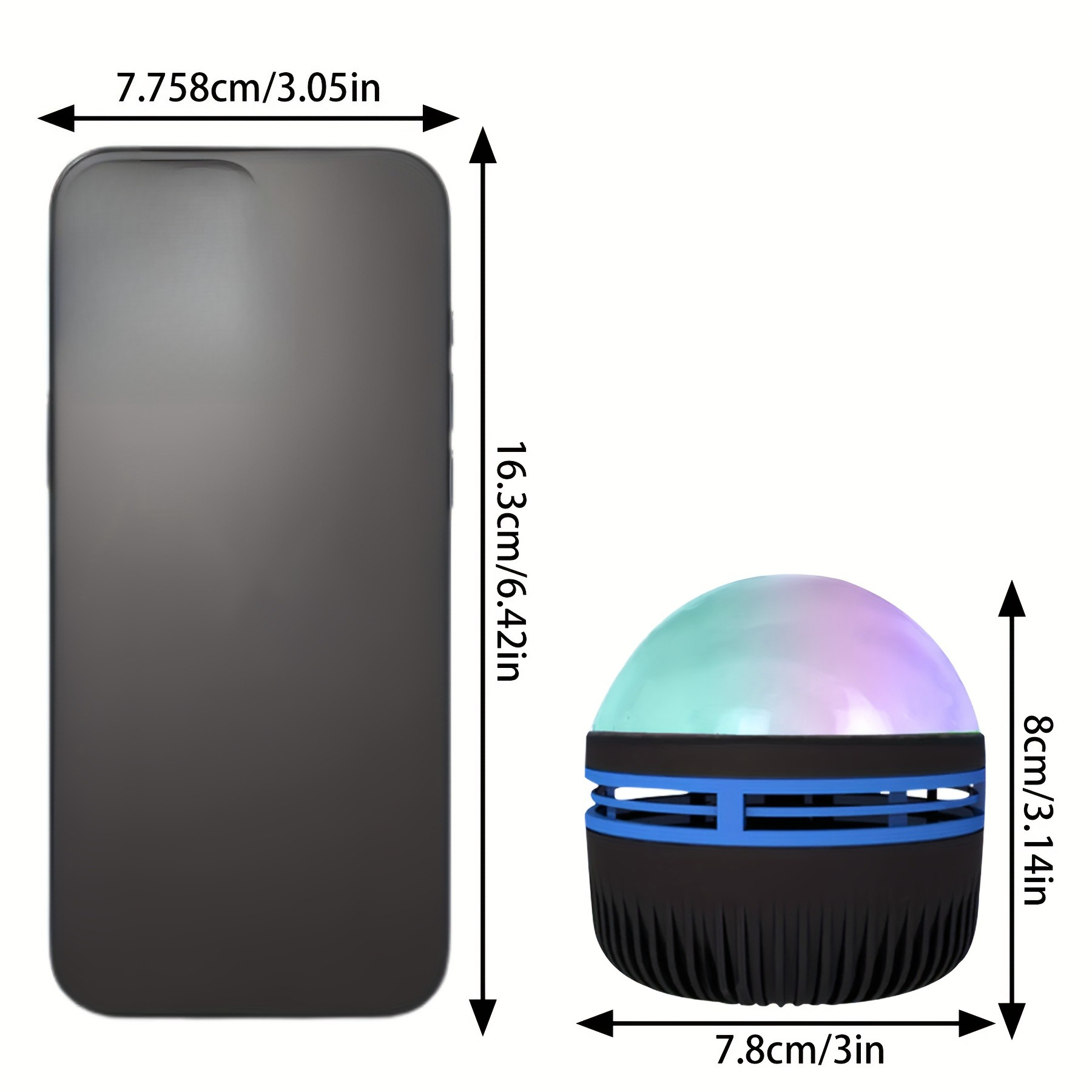 LED лампа за проекция на аврора – USB проектор с дистанционно и цветни трансформиращи се светлини - Image 2