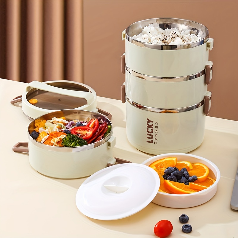 Кутия за Обяд от Неръждаема Стомана с Чанта – Изолирана Lunch Box за Училище и Работа - Image 3