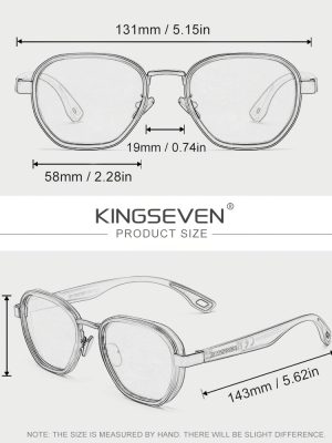 KINGSEVEN Премиум Очилa за Мъже и Жени – Минималистичен Стил, Защитa за Очите