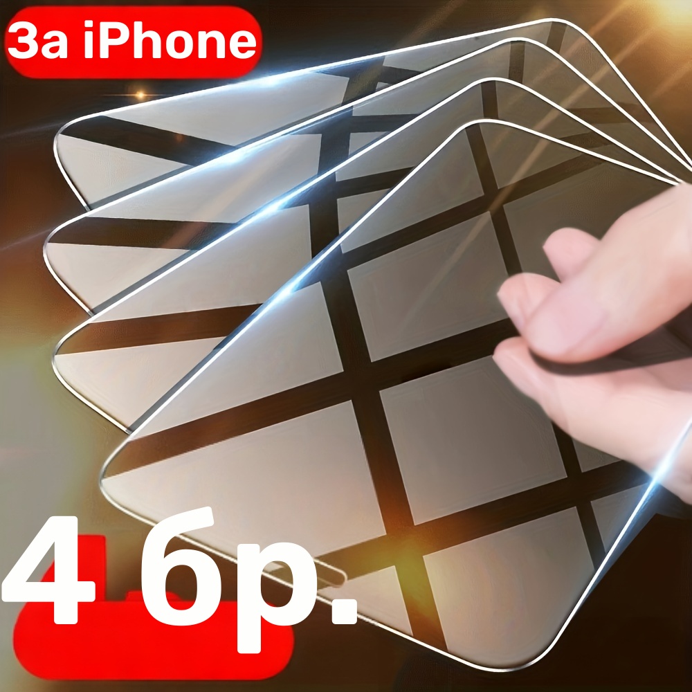 4 бр. HD закалено стъкло за iPhone 11–17 Pro/Pro Max/Plus – защитно стъклено фолио - Image 12