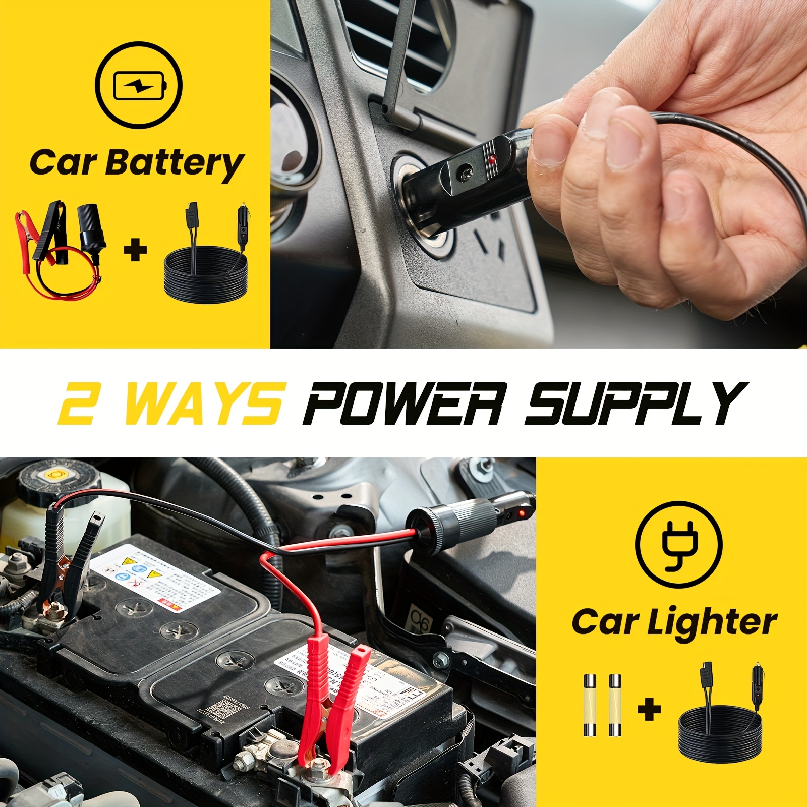 Автомобилен крик 5Т 12V – Преносим комплект за смяна на гуми с компресор - Image 8