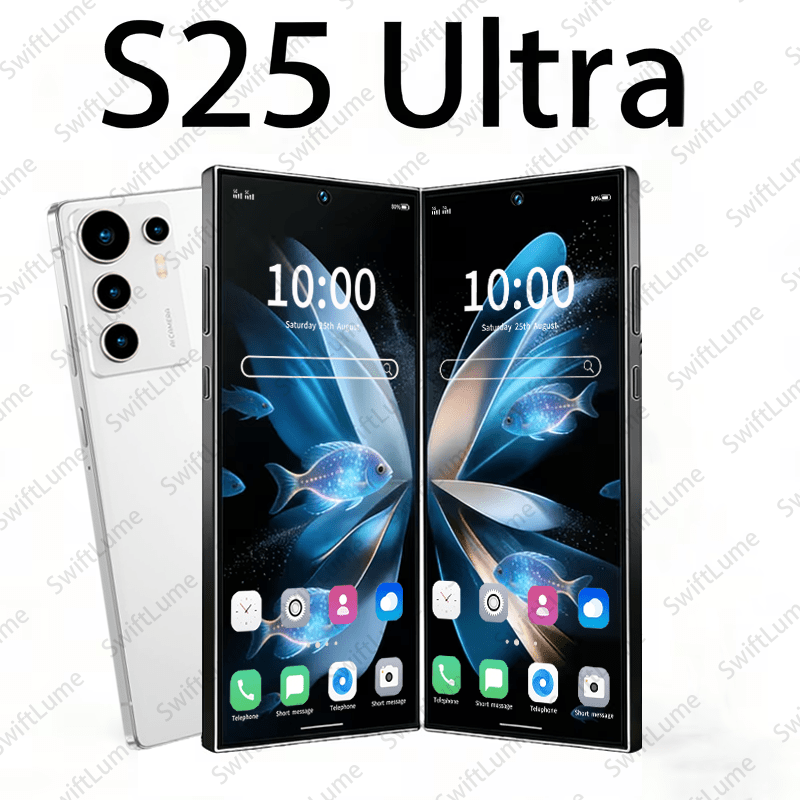 Android 2026 смартфон S25 UITRA - 6.8" HD дисплей, двойни HD камери, 6GB RAM + 64GB памет, стилус, калъф и слушалки, бързо зареждане - Image 6