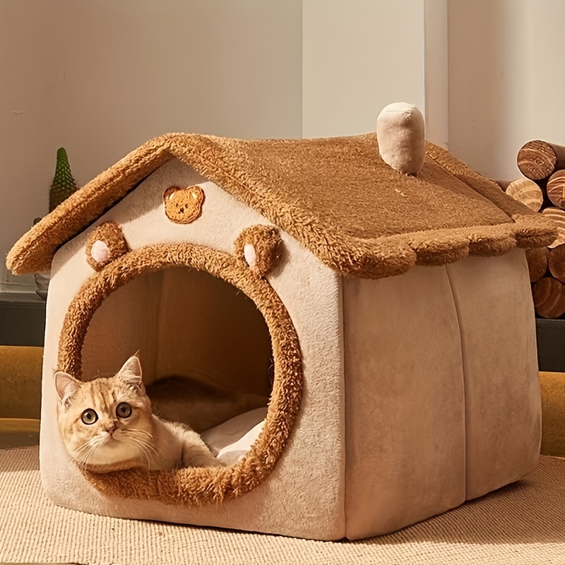 Къщичка за котки и малки кучета – Лесна за почистване, уютна и топла - Image 5