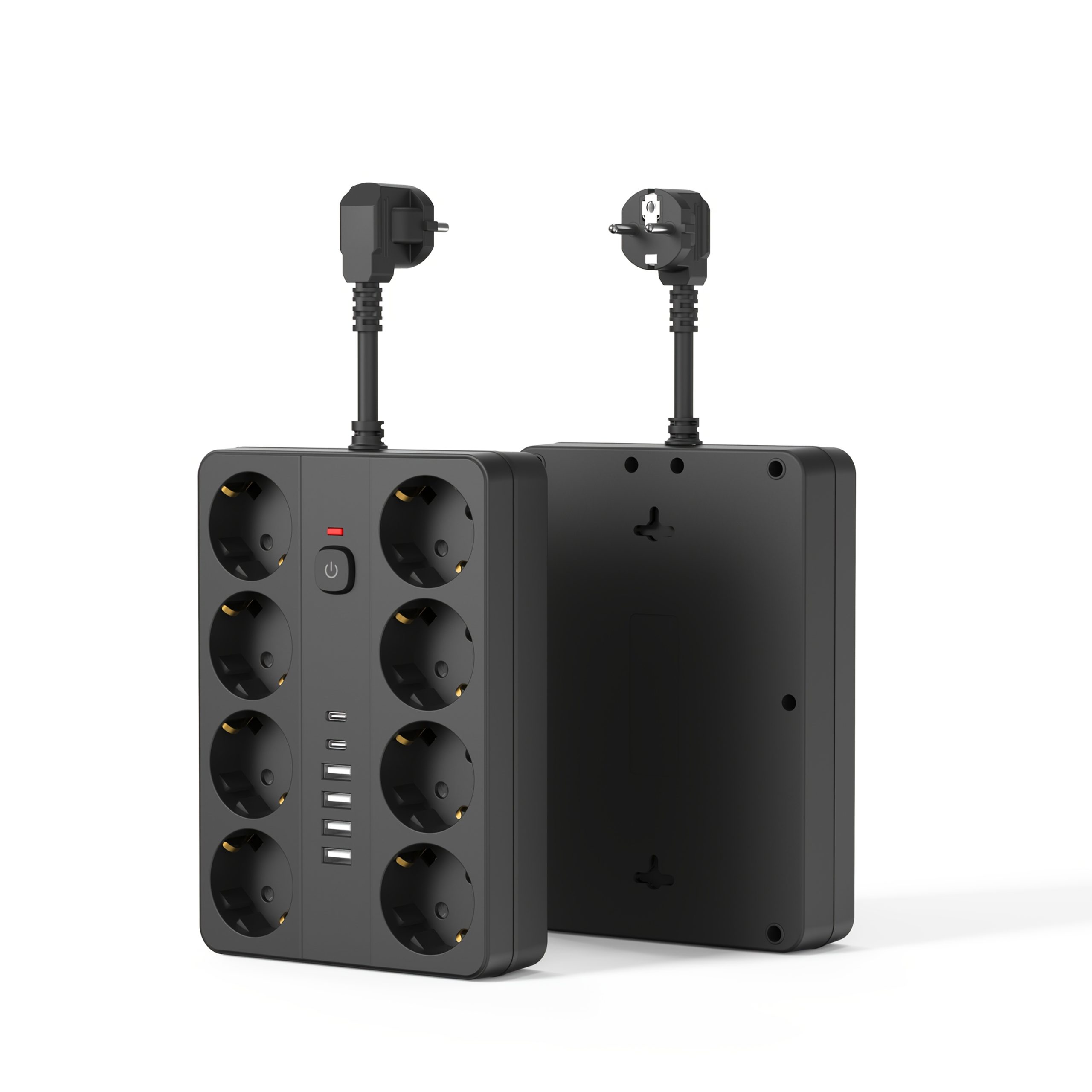 Удължител с 8 гнезда и 6 USB/USB‑C порта – за офис, дом, училище и учене - Image 5