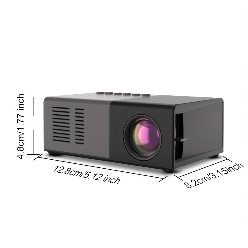 Преносим домашен кино проектор – съвместим с USB/SD/AV/HDTV, идеален за къмпинг и филми у дома - Image 2