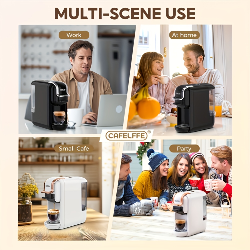 5‑в‑1 мултифункционална кафемашина – съвместима с NES, DG, K‑CUP, ESEpod капсули - Image 10