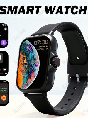 Унисекс смарт часовник – 1.83″ Full Touchscreen, безжични разговори, известия, спортни режими, дистанционно управление на камера и музика