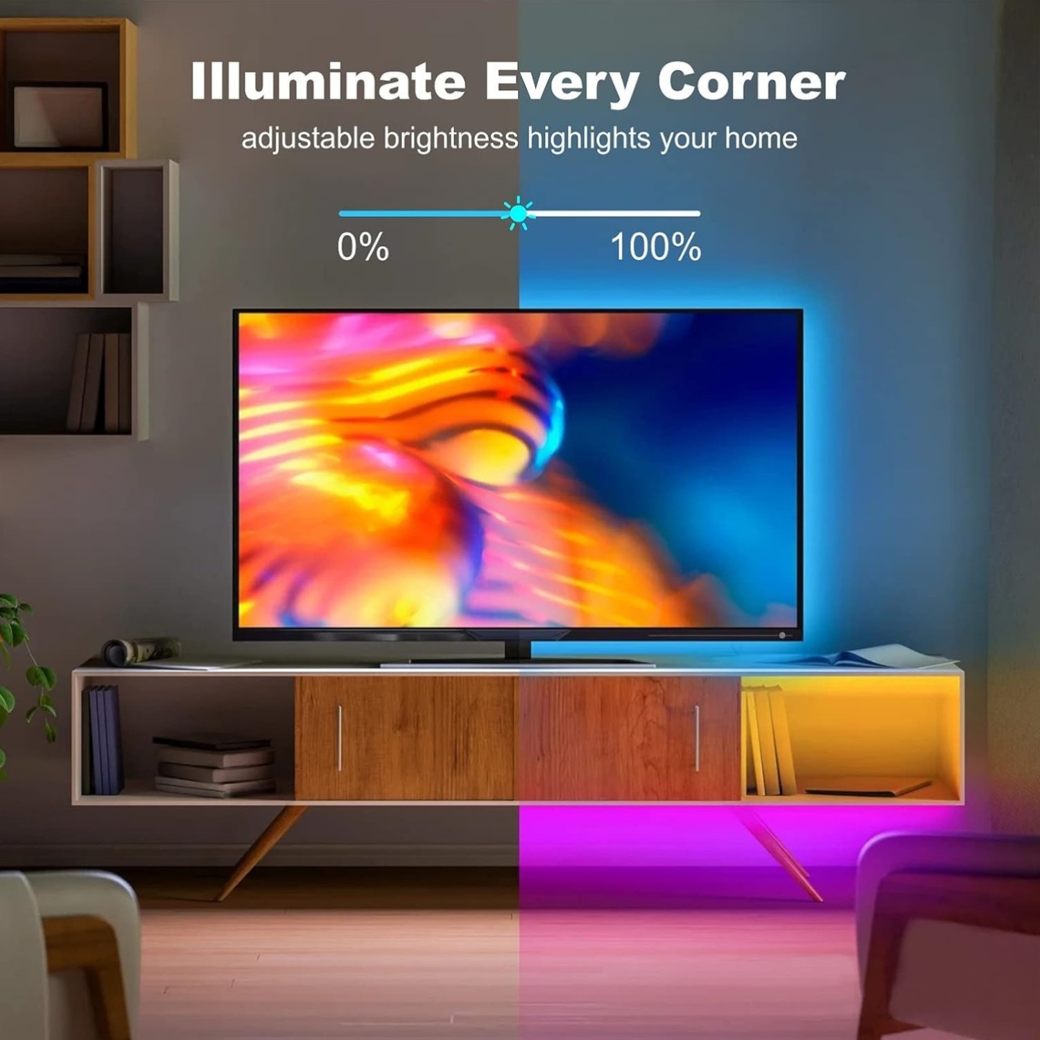 RGB LED ленти LTG‑GEE – управление с дистанционно и приложение, музикална синхронизация, USB захранване - Image 9