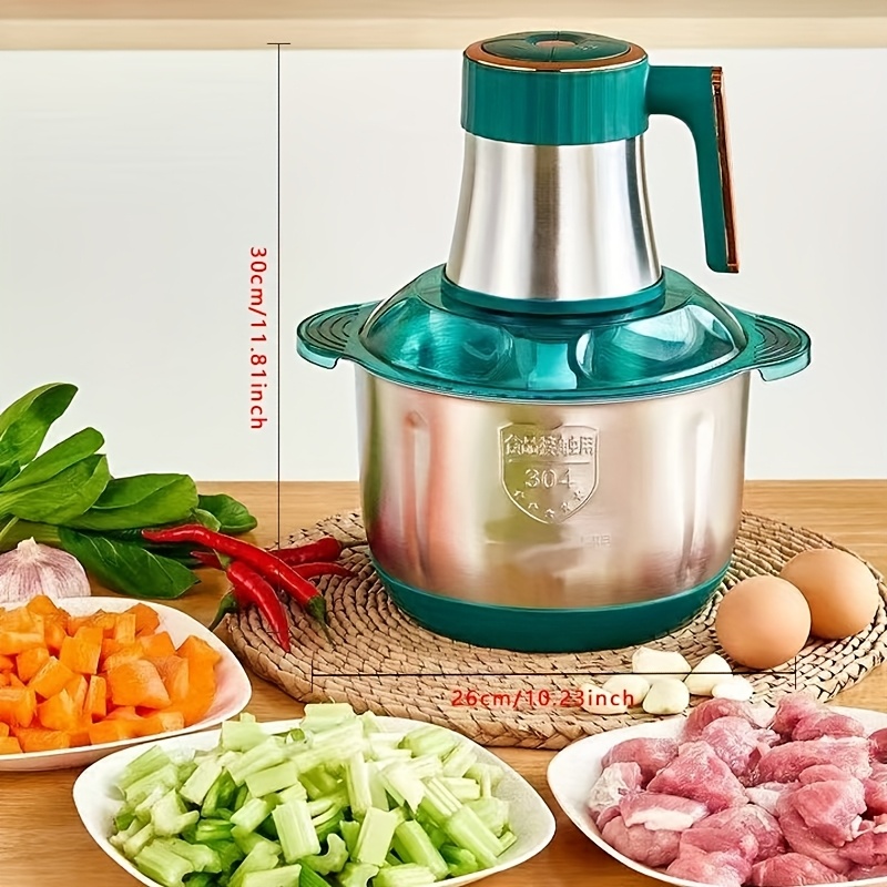 Електрическа месомелачка 5L от неръждаема стомана – 5 скорости, многофункционална кухненска машина - Image 4