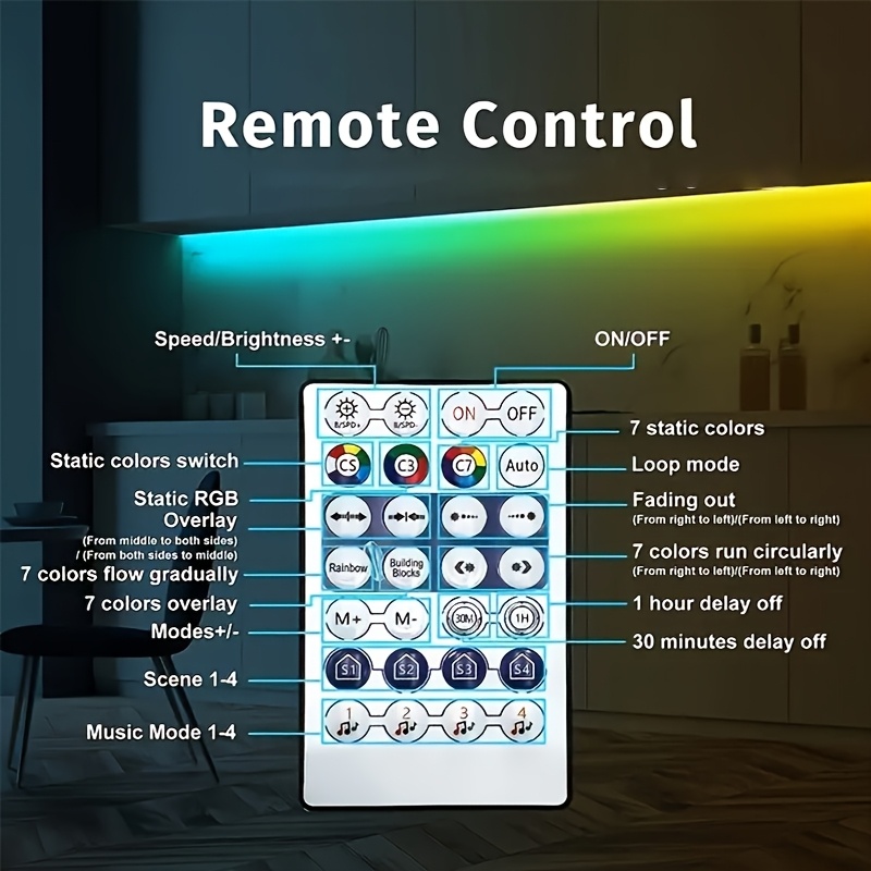 RGB LED лента с USB захранване – управление чрез приложение, музикална синхронизация и таймер - Image 10