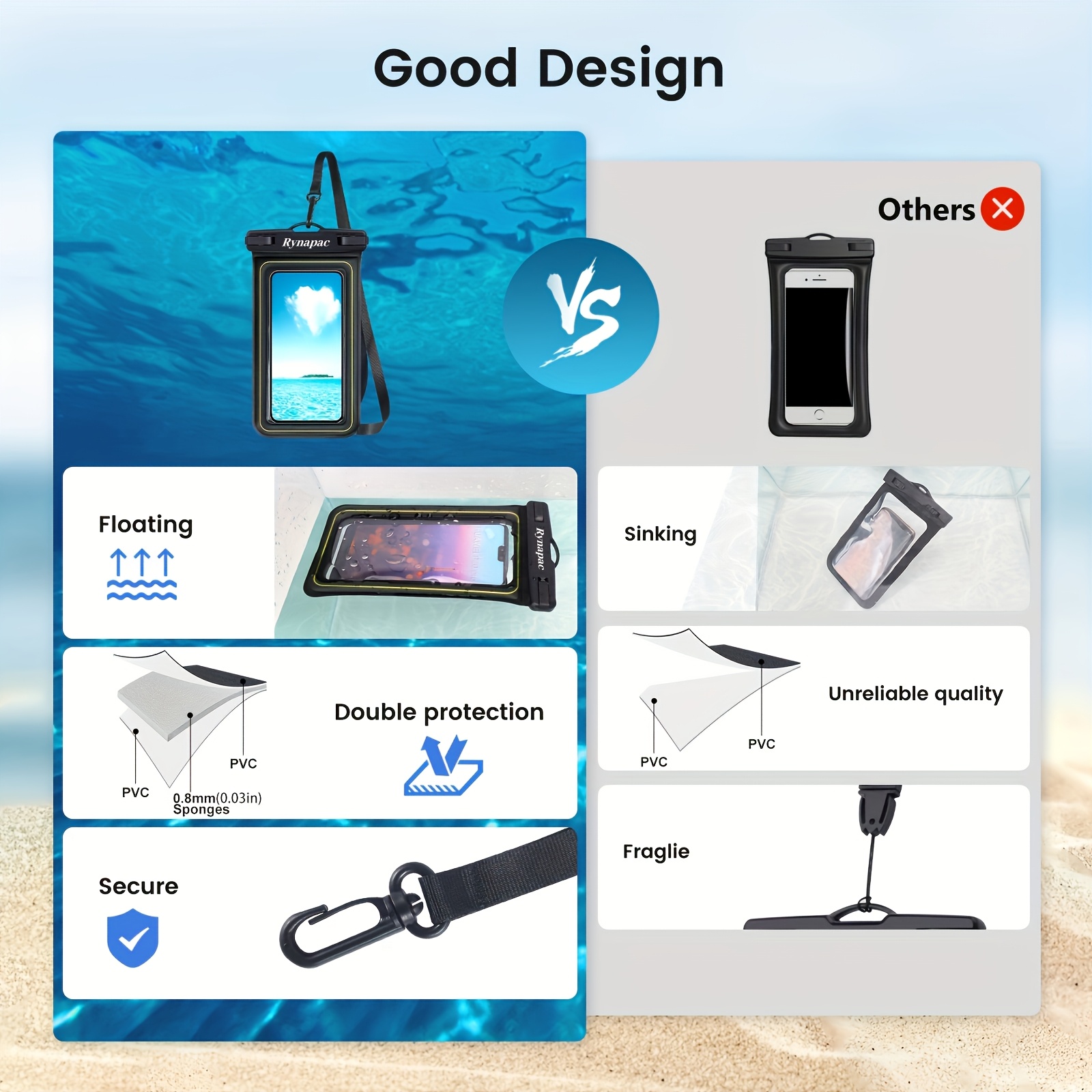 Водоустойчив калъф за телефон – плаваща чанта за смартфон до 6.8 инча - Image 12