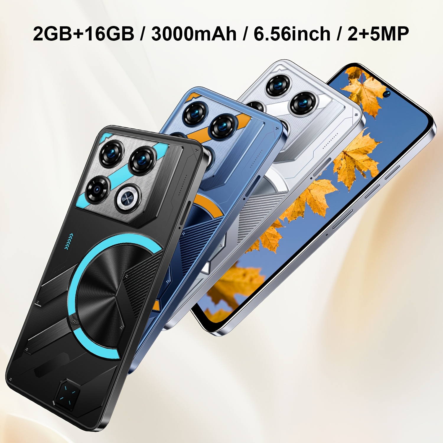 Нов Android смартфон 2026 - 2GB+16GB, 2MP+5MP камера, GPS, Android 8.1, 6.56" голям HD дисплей, батерия с дълъг живот - Image 2