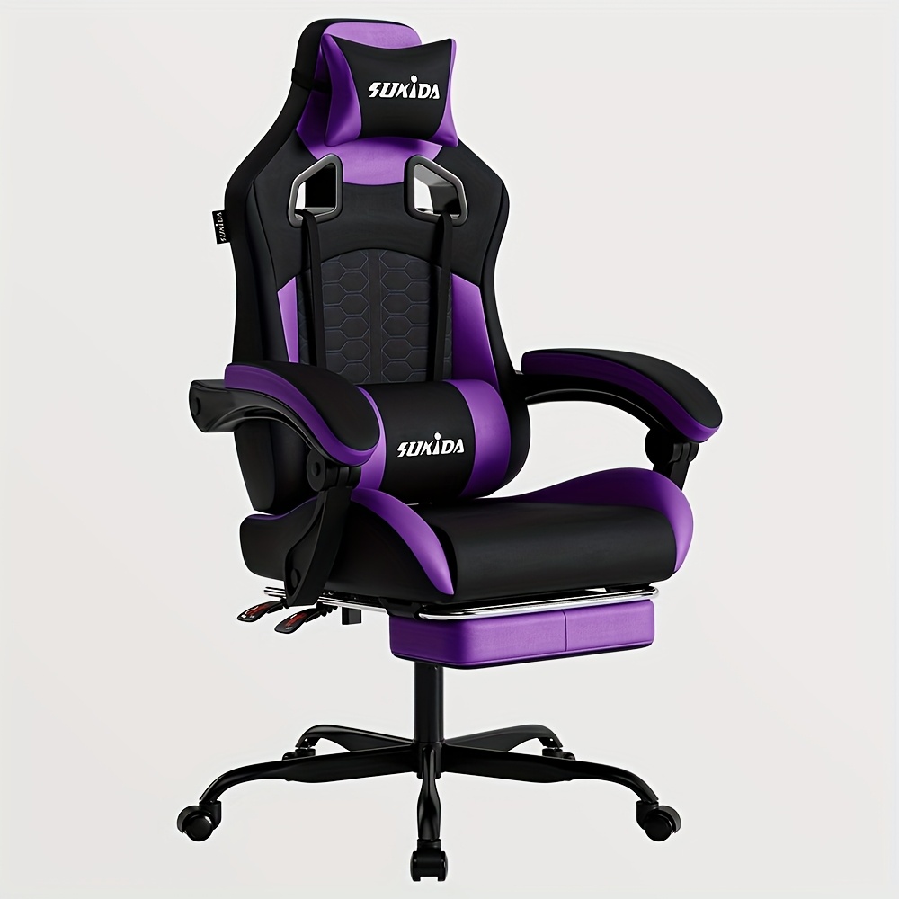 Ергономичен геймърски стол – esports стол с поставка за крака - Image 14