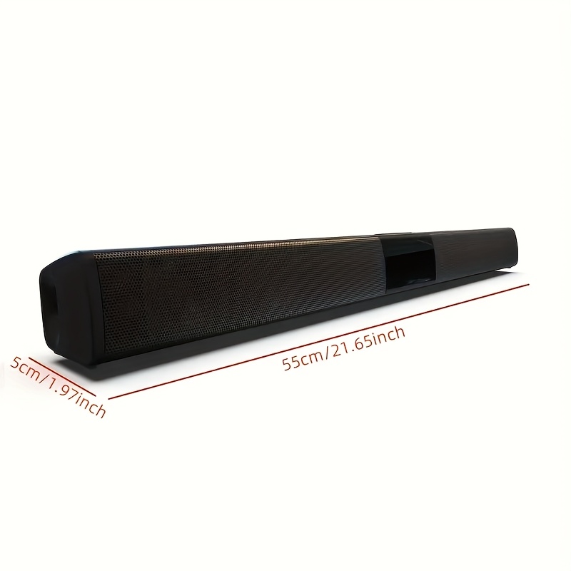 Безжичен съраунд говорител със субуфер – 20W мощност, AUX/TF/FM, за телевизор и домашно кино - Image 2