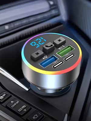 USB Зарядно за Кола с MP3 и FM Трансмитер – Едно Докосване, Hands-Free Разговори
