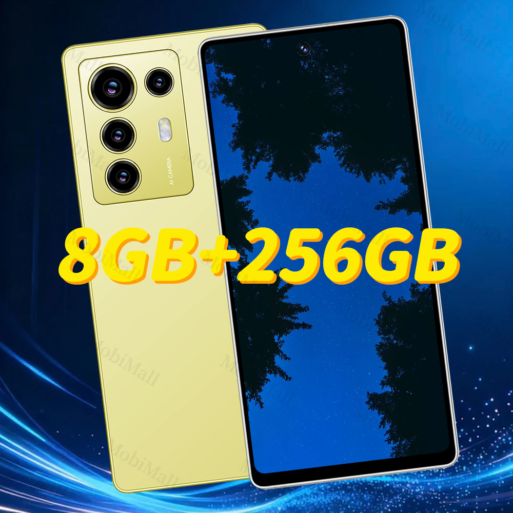 Нов смартфон 2026 - 7.5" HD екран, 8GB+256GB памет, интелигентно отключване с лице, подходящ за бизнес, пътувания и обучение - Image 2
