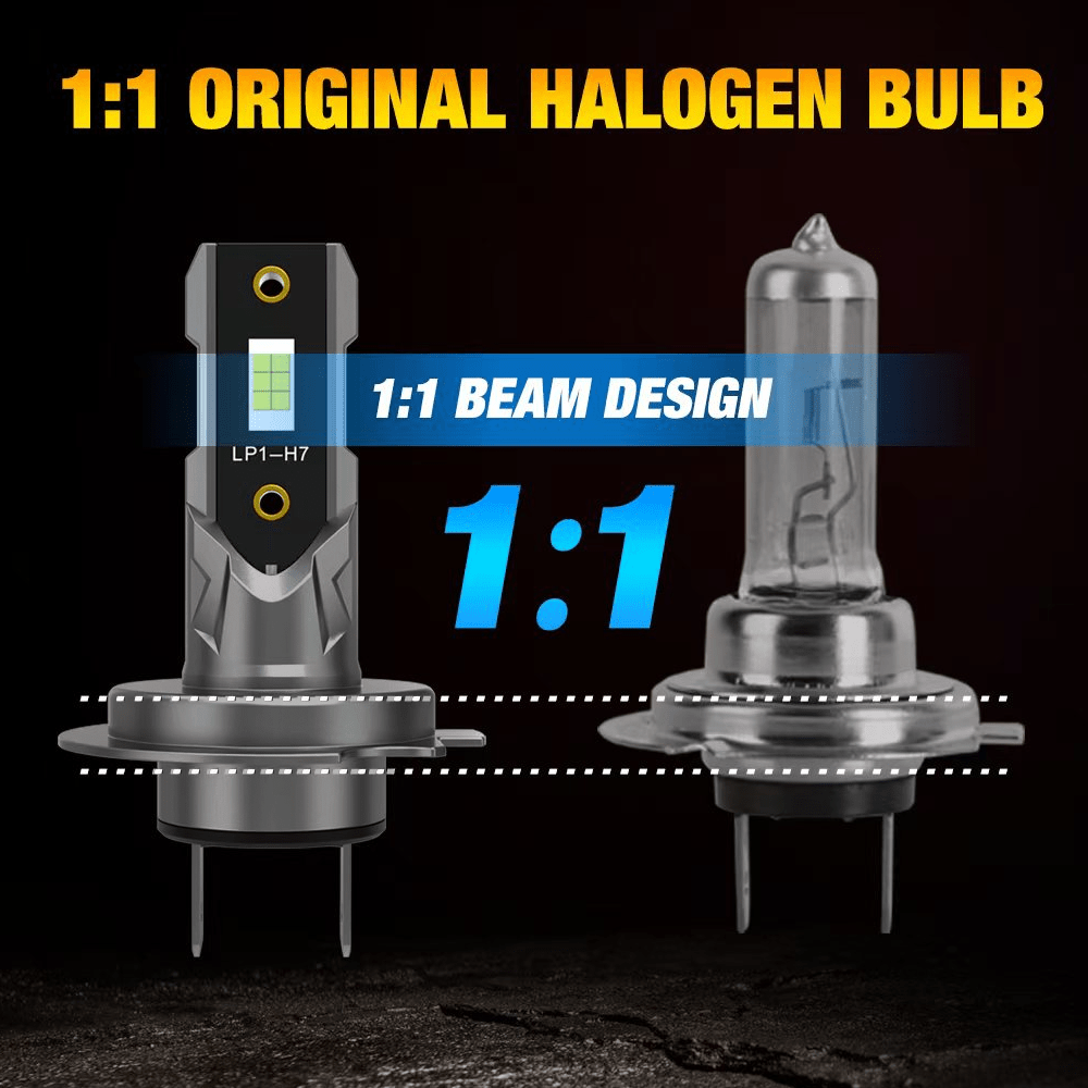 Мощни H7 LED крушки за фарове – 120W, 22000LM, 12V, супер ярки CSP чипове - Image 6