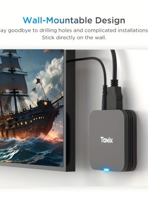 TUOGTCI Android Мини ТВ Бокс – H313 Quad‑Core, Android 10.0, 4K 60FPS, компактен дизайн