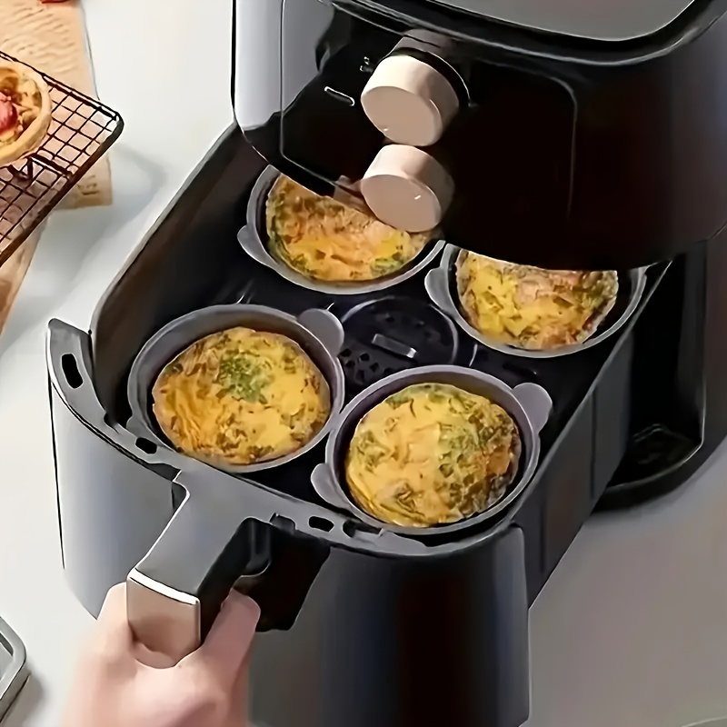 Силиконови форми за мъфини 6 бр - за air fryer и печене на десерти